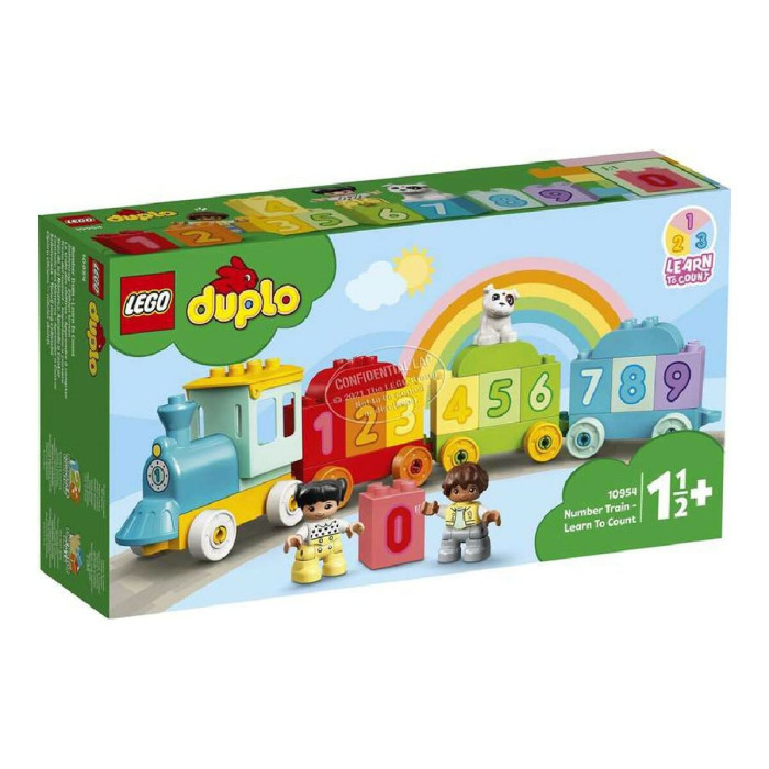 Детски конструктор влак с числа Duplo