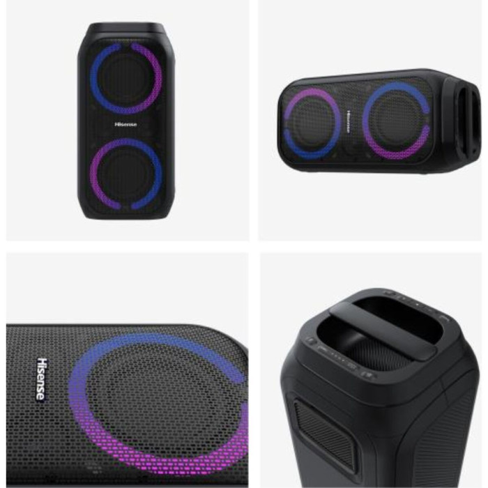 Преносими Bluetooth колонки черни-1