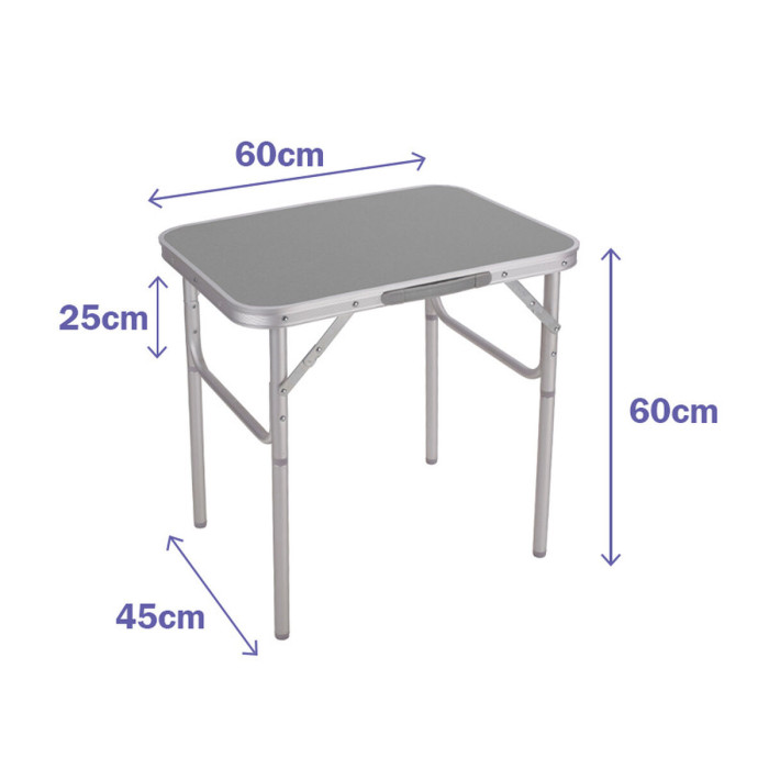 Сгъваема маса многоцветна 60x25x45 см-3