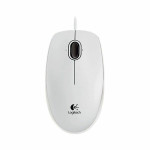 Бяла оптична мишка Logitech
