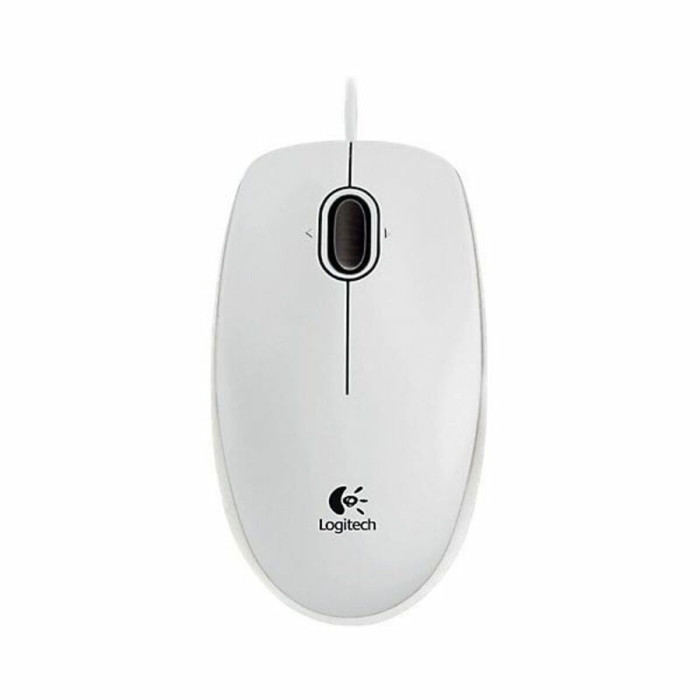 Бяла оптична мишка Logitech